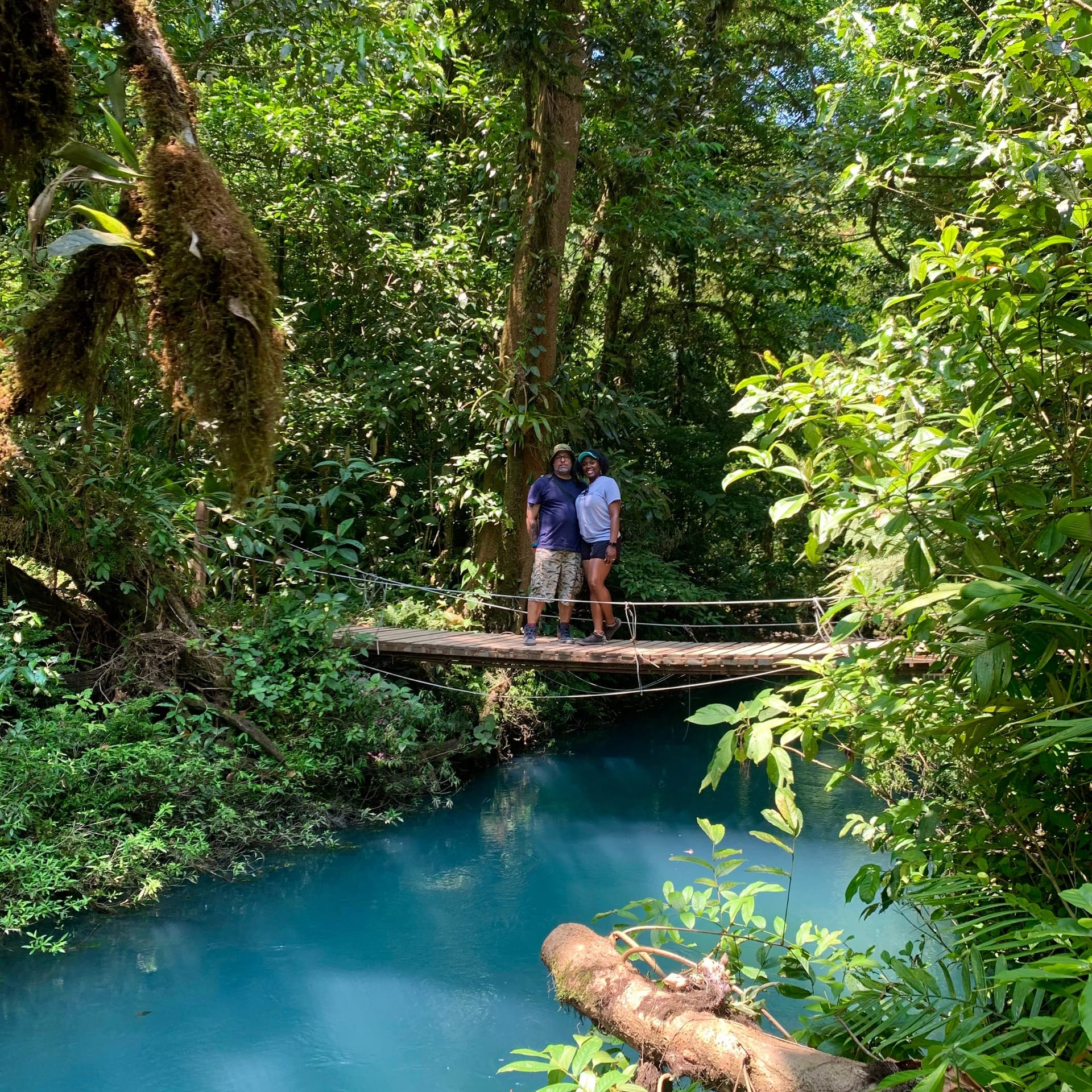Rainforest trail to Río Celeste waterfall